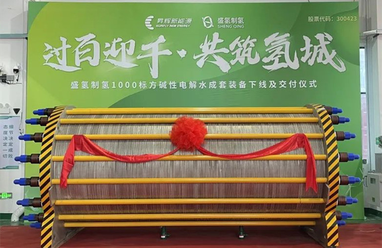 過百迎千 共筑氫城丨盛氫制氫1000標方制氫設(shè)備成功下線交付